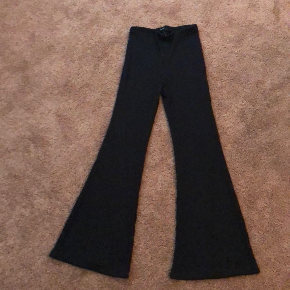 Black wide leg pants